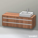 Duravit Ketho 梳妝台適用於檯面洗臉盆，附 4 個拉出式隔間