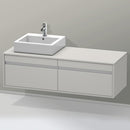 Duravit Ketho 梳妝台適用於檯面洗臉盆，附 2 個拉出式隔間