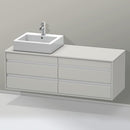 Duravit Ketho 梳妝台適用於檯面洗臉盆，附 4 個拉出式隔間