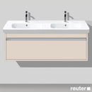 Duravit Ketho vanity unit for double washbasin with 1 pull-out compartment