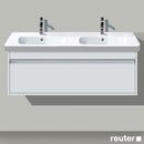 Duravit Ketho vanity unit for double washbasin with 1 pull-out compartment