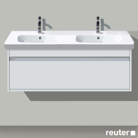 Duravit Ketho 梳妝台適用於雙洗臉盆，附 1 個拉出式隔間