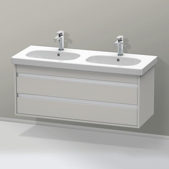 Duravit Ketho 梳妝台適用於 2 個拉出式隔間的雙洗臉盆