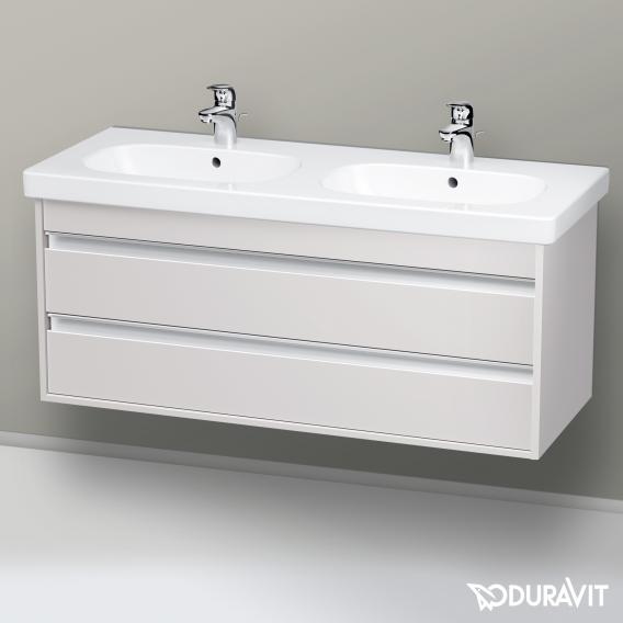 Duravit Ketho 梳妝台適用於 2 個拉出式隔間的雙洗臉盆