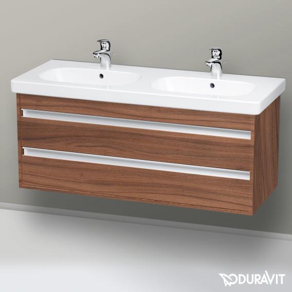 Duravit Ketho 梳妝台適用於 2 個拉出式隔間的雙洗臉盆