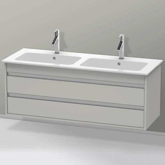 Duravit Ketho 梳妝台適用於 2 個拉出式隔間的雙洗臉盆