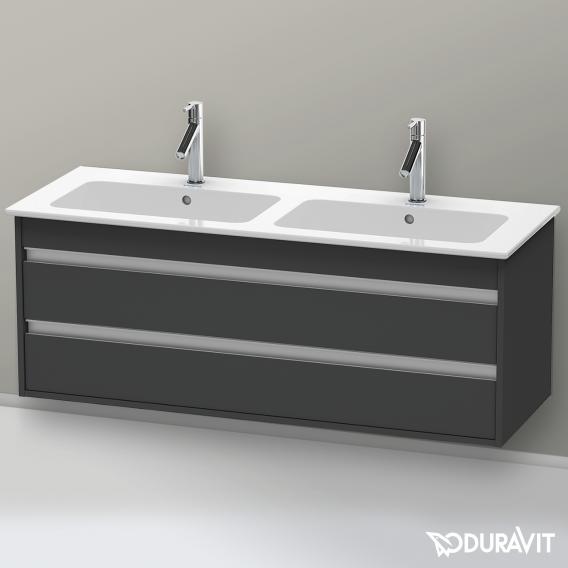 Duravit Ketho 梳妝台適用於 2 個拉出式隔間的雙洗臉盆