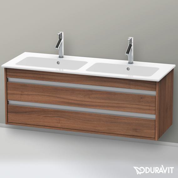 Duravit Ketho 梳妝台適用於 2 個拉出式隔間的雙洗臉盆