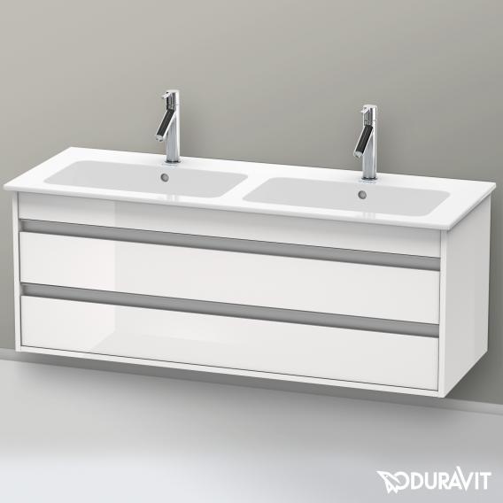 Duravit Ketho 梳妝台適用於 2 個拉出式隔間的雙洗臉盆