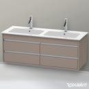 Duravit Ketho vanity unit for double washbasin with 4 pull-out compartments