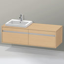 Duravit Ketho vanity unit for drop-in washbasin with 2 pull-out compartments