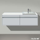 Duravit Ketho vanity unit for drop-in washbasin with 2 pull-out compartments