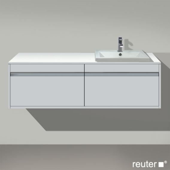 Duravit Ketho 盥洗台，用於嵌入式洗臉盆，附 2 個拉出式隔間