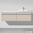 Duravit Ketho vanity unit for drop-in washbasin with 2 pull-out compartments