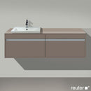 Duravit Ketho vanity unit for drop-in washbasin with 2 pull-out compartments