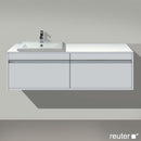 Duravit Ketho vanity unit for drop-in washbasin with 2 pull-out compartments