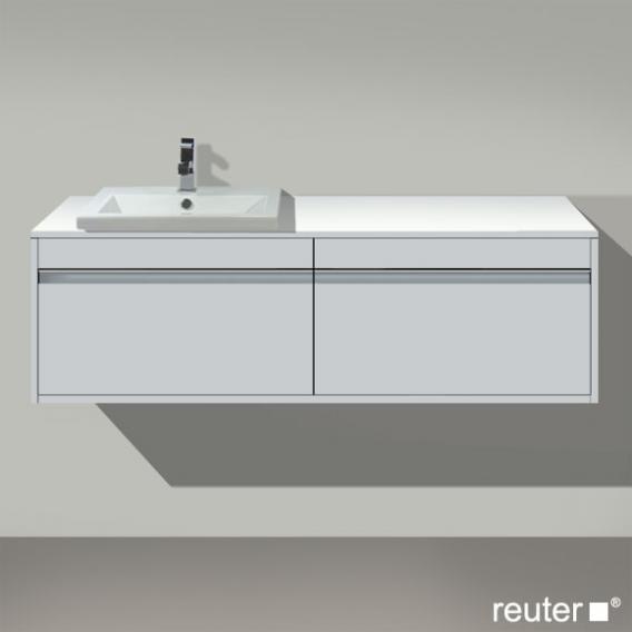 Duravit Ketho 盥洗台，用於嵌入式洗臉盆，附 2 個拉出式隔間