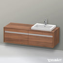 Duravit Ketho vanity unit for drop-in washbasin with 2 pull-out compartments