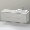 Duravit Ketho 盥洗台，用於嵌入式洗臉盆，附 4 個拉出式隔間