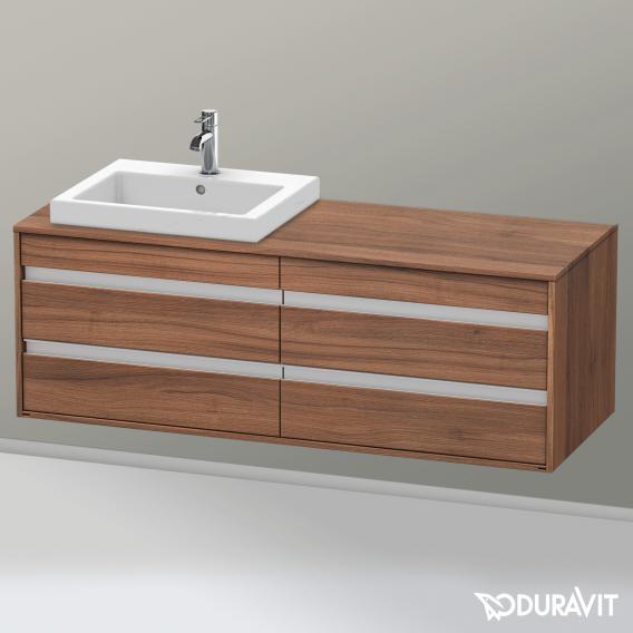 Duravit Ketho vanity unit for drop-in washbasin with 4 pull-out compartments