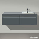 Duravit Ketho vanity unit for drop-in washbasin with 2 pull-out compartments