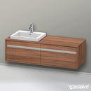 Duravit Ketho vanity unit for drop-in washbasin with 2 pull-out compartments