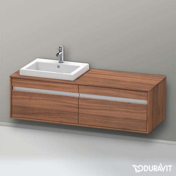 Duravit Ketho 盥洗台，用於嵌入式洗臉盆，附 2 個拉出式隔間