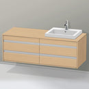 Duravit Ketho 盥洗台，用於嵌入式洗臉盆，附 4 個拉出式隔間