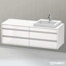 Duravit Ketho 盥洗台，用於嵌入式洗臉盆，附 4 個拉出式隔間