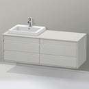 Duravit Ketho 盥洗台，用於嵌入式洗臉盆，附 4 個拉出式隔間