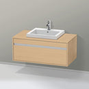 Duravit Ketho vanity unit for drop-in washbasin with 1 pull-out compartment