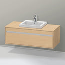 Duravit Ketho vanity unit for drop-in washbasin with 1 pull-out compartment