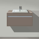 Duravit Ketho vanity unit for drop-in washbasin with 1 pull-out compartment