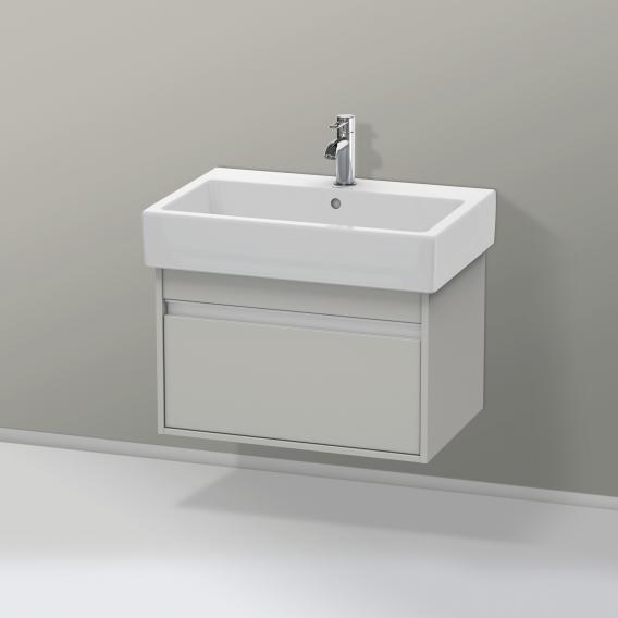 Duravit Ketho vanity unit with 1 pull-out compartment matt concrete grey