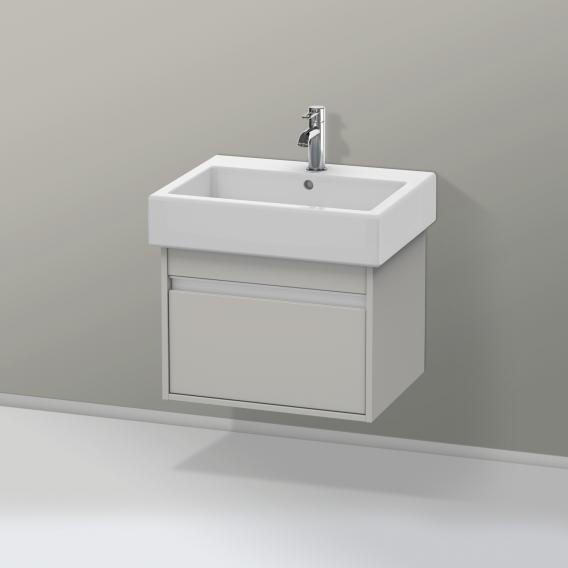 Duravit Ketho vanity unit with 1 pull-out compartment matt concrete grey