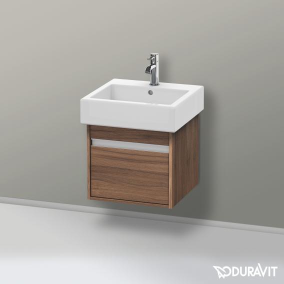 Duravit Ketho vanity unit with 1 pull-out compartment natural walnut