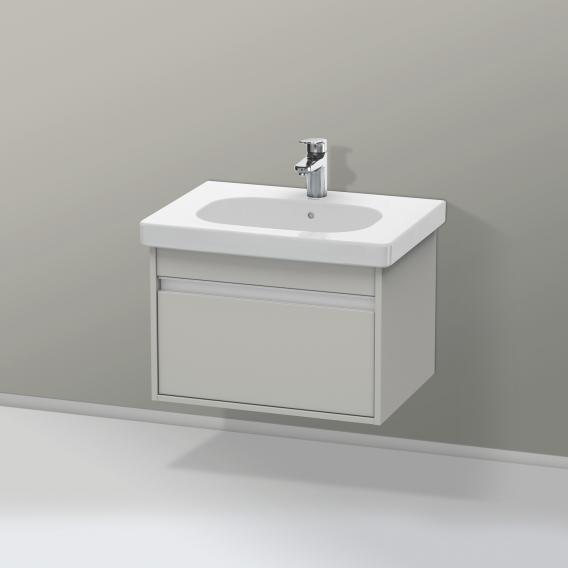 Duravit Ketho vanity unit with 1 pull-out compartment matt concrete grey