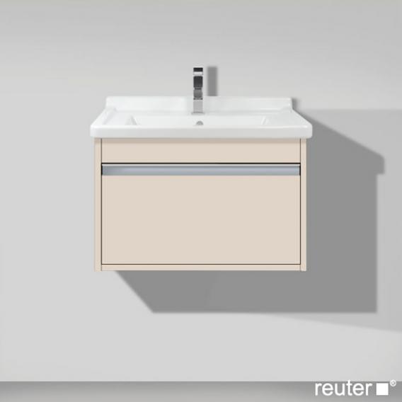 Duravit Ketho vanity unit with 1 pull-out compartment matt taupe