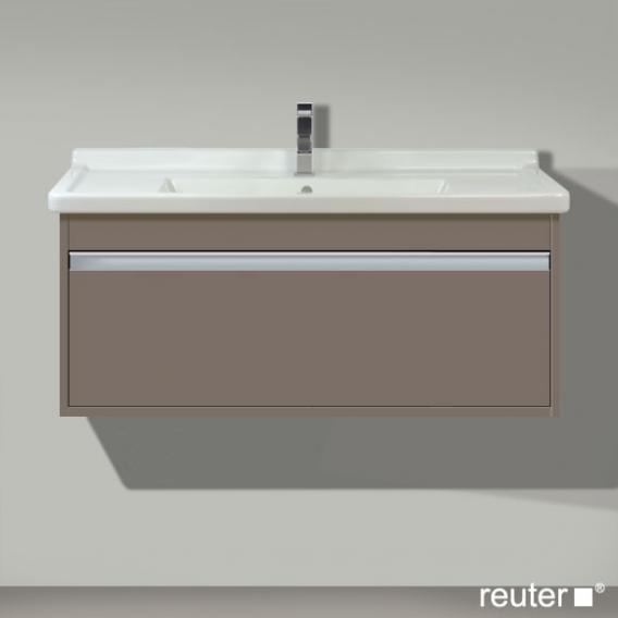 Duravit Ketho vanity unit with 1 pull-out compartment matt basalt