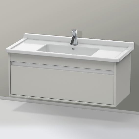 Duravit Ketho vanity unit with 1 pull-out compartment matt concrete grey