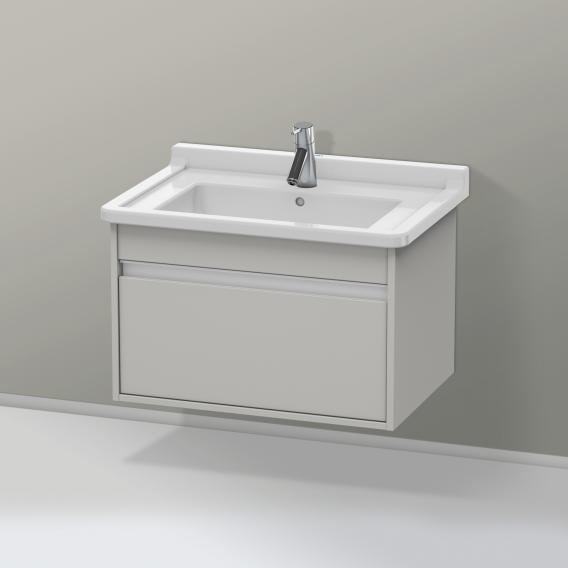 Duravit Ketho vanity unit with 1 pull-out compartment matt concrete grey