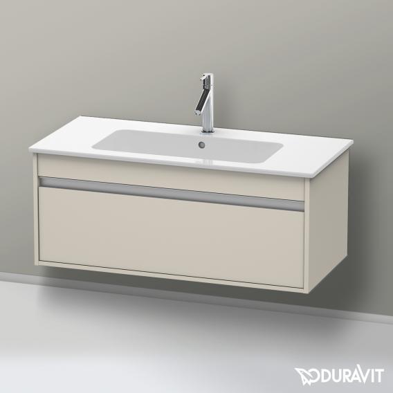 Duravit Ketho vanity unit with 1 pull-out compartment matt taupe