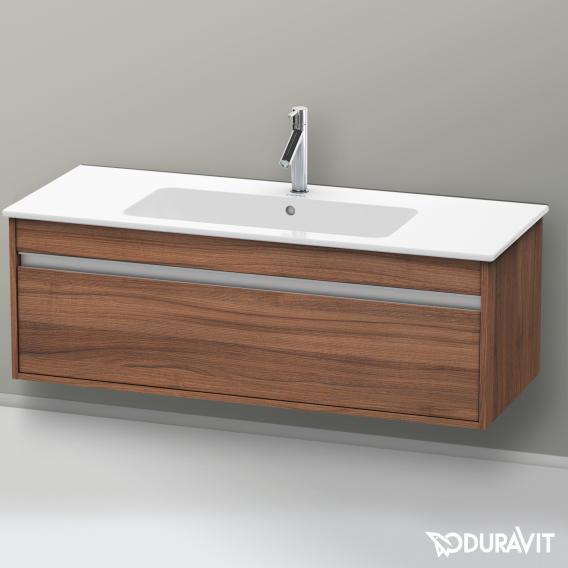 Duravit Ketho 梳妝台搭配 1 個拉出式隔層天然胡桃木