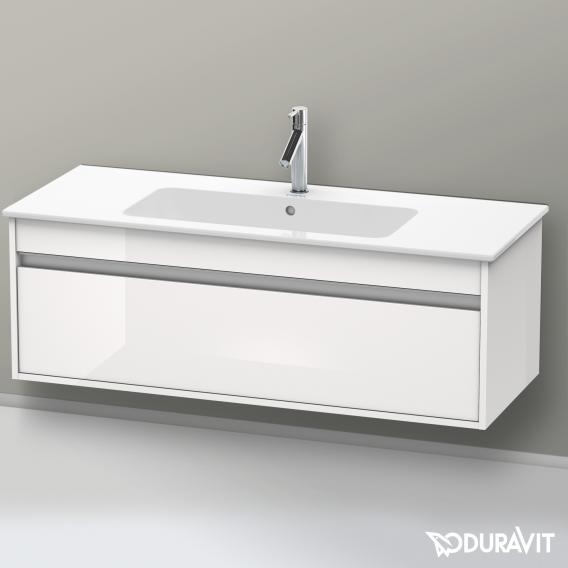 Duravit Ketho 梳妝台搭配 1 個拉出式隔層白色高光