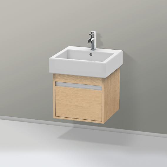 Duravit Ketho vanity unit with 1 pull-out compartment natural oak