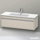 Duravit Ketho vanity unit with 1 pull-out compartment matt taupe