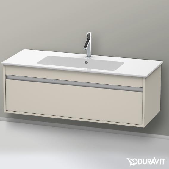 Duravit Ketho vanity unit with 1 pull-out compartment matt taupe