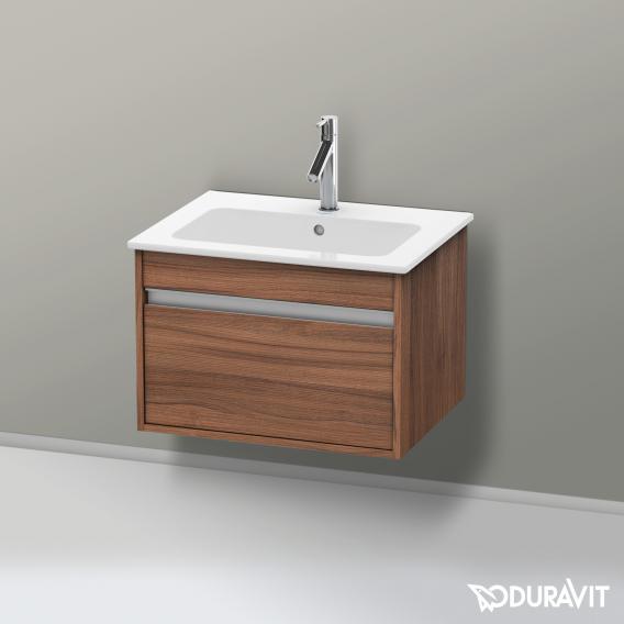 Duravit Ketho 梳妝台搭配 1 個拉出式隔層天然胡桃木