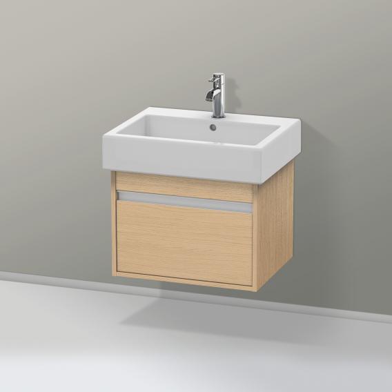 Duravit Ketho vanity unit with 1 pull-out compartment natural oak