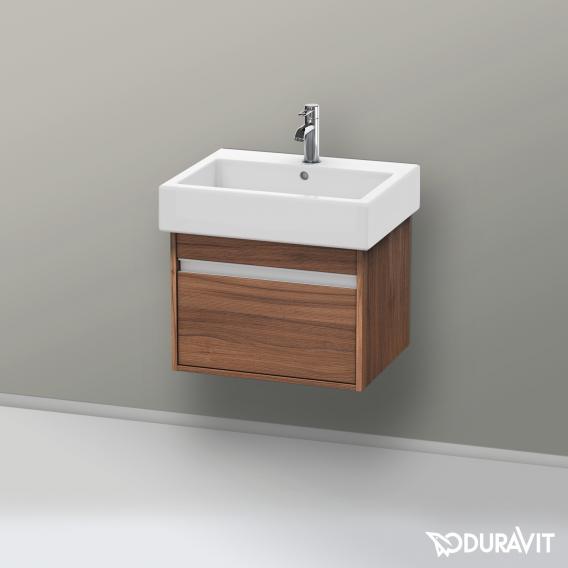 Duravit Ketho vanity unit with 1 pull-out compartment natural walnut